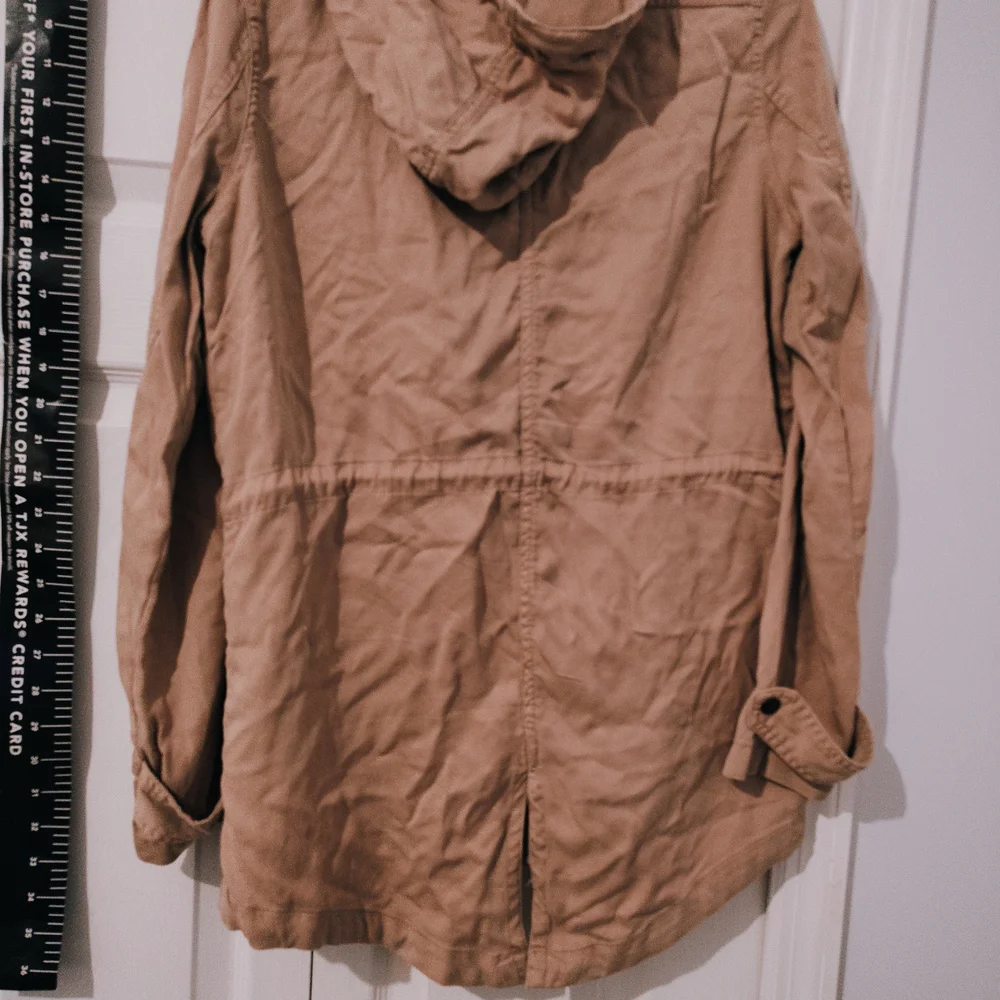 Women's Tan Jacket Or Blush Pink Color Medium Nordstrom 3/4 Length - Picture 9 of 12